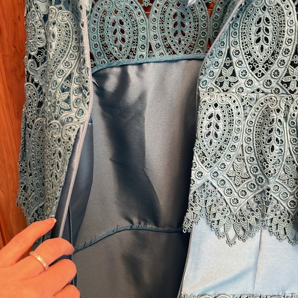 ERDEM Lyndell layered guipure-lace & mikado satin Dress - Picture 12 of 12